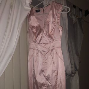 Beautiful satin baby pink dress